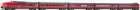 63058 Roco 5 Unit Diesel Rail car Lyntog in original livery